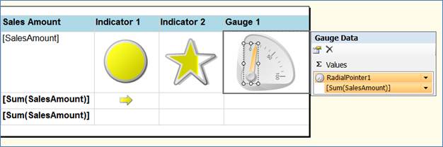 Gauge Data Pane