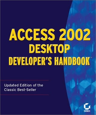 Book Review: Access 2002 Developer’s Handbook