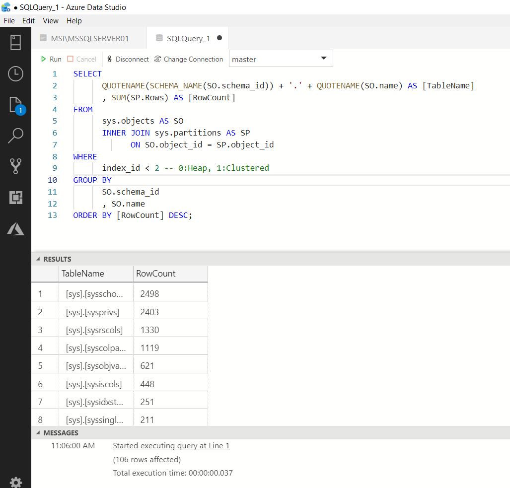 Entering TSQL