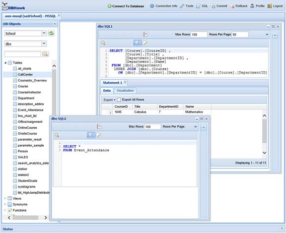 online sql editor