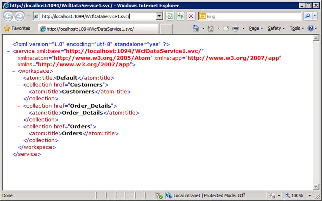 Working with the OData protocol and SQL Azure