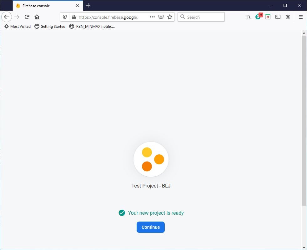 Firebase Project Complete