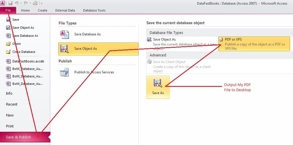 Output Reports to PDF