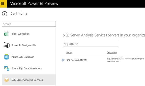 SQL Server Analysis Services Servers