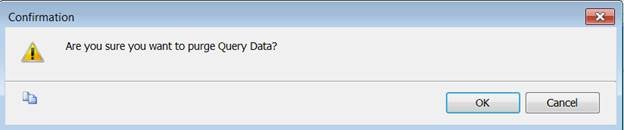 Purge Query Store History Data Message Box