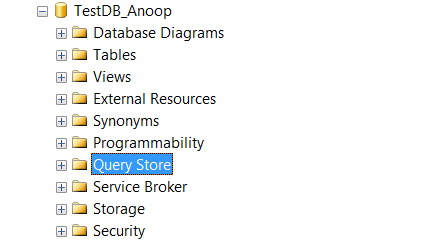 SQL Server Database Hierarchy after Enable Query Store