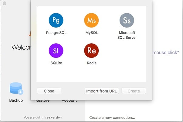 RDBMS Management on macOS