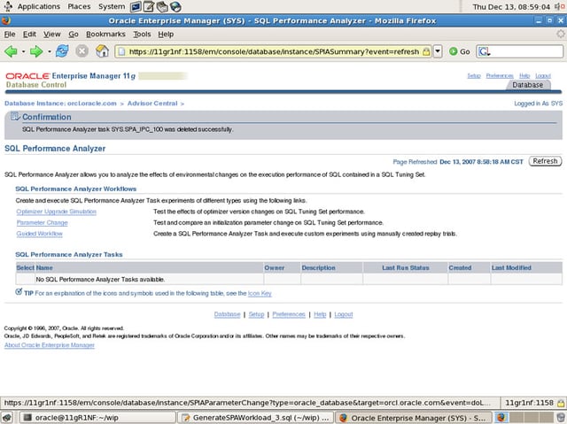 Oracle Database 11g: SQL Performance Analyzer, Part 3