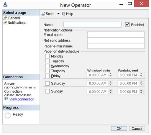Automating SQL Server Agent Notification