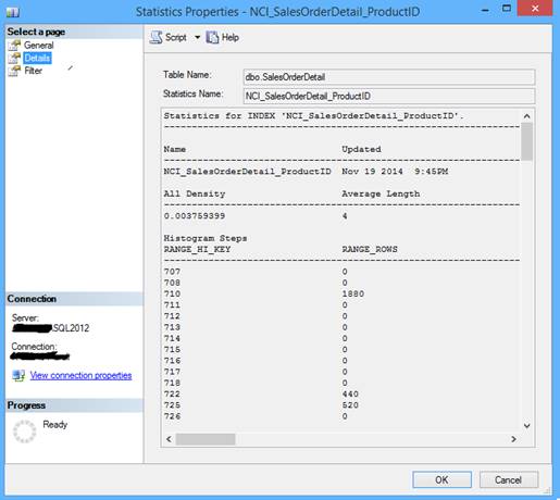 Statistics Properties: Details