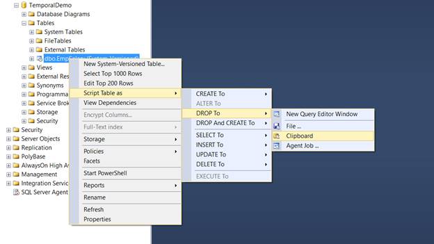 Temporal Data Part 2 - Creating and Deleting System-Versioned Tables ...