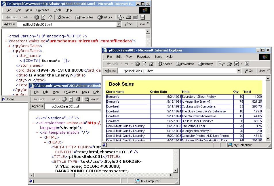Create XML Web Reports From Access XP