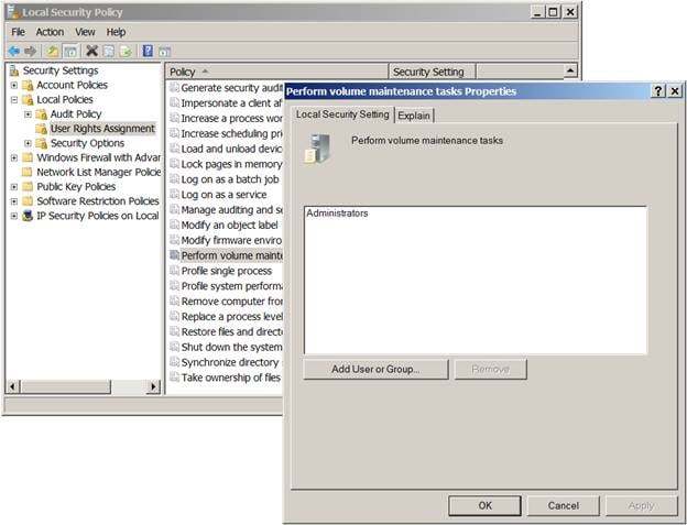 Instant File Initialization for SQL Server 2005/2008 | Database Journal
