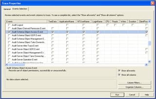 Determining Object Access Using SQL Server Profiler