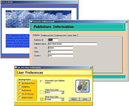 Implement User Preferences in MS Access