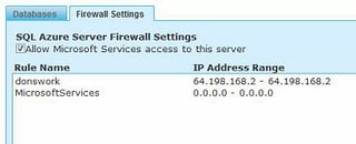 SQL Azure with ASP Dot Net