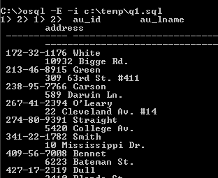 OSQL Utility