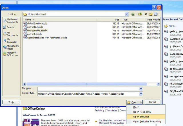 Secure Microsoft Access Passwords and Encryption in Access 2007