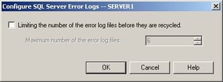 Cycling the ERRORLOG file and Deleting Backup History Information