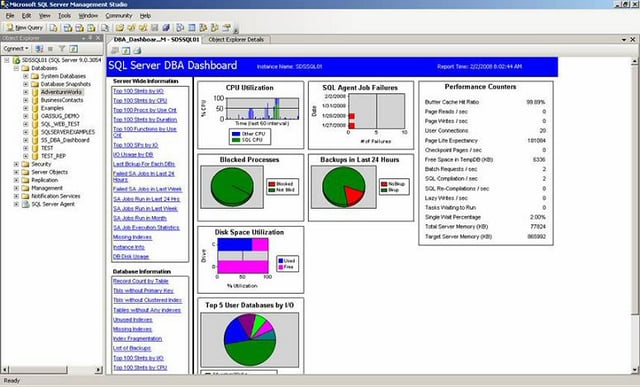 SQL Server DBA Dashboard