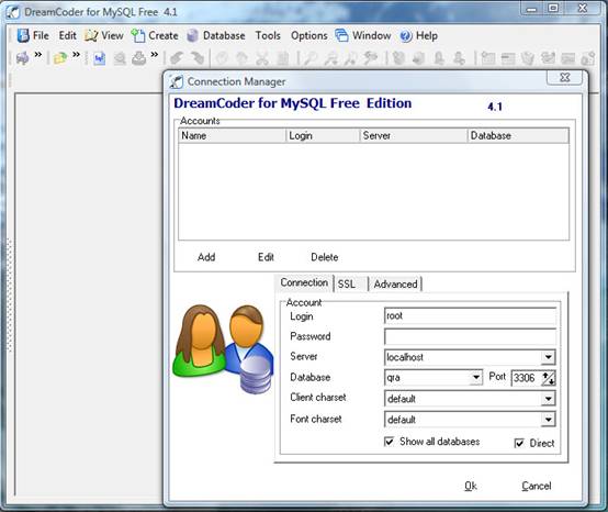 Figure 1. Dreamcoder ‘Database – Connect’