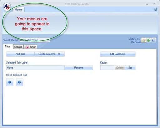 Making Your Own Access 2007 Ribbon