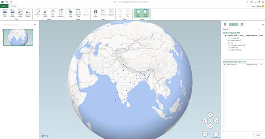 Map the Geospatial Data