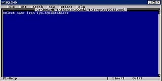 SQL Server 2005 Command Line Tool “SQLCMD” – Part III
