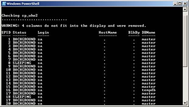 Using Windows PowerShell to get SQL Server connection information