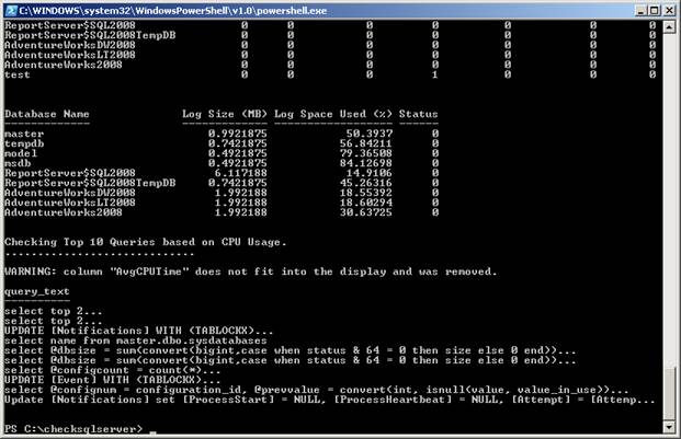 Check your SQL Server using Windows PowerShell – Part 7