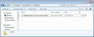Configuring Granular Settings for a Database Level Audit