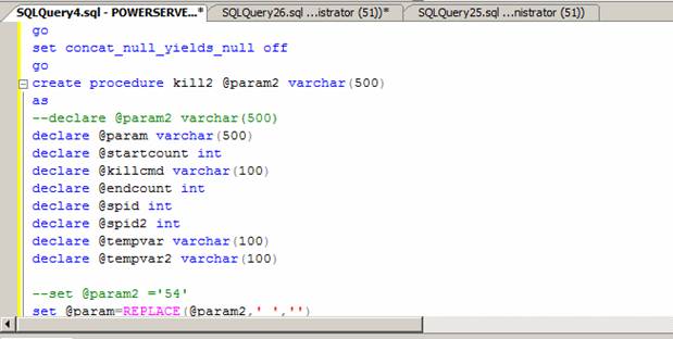 Terminate User processes in SQL Server