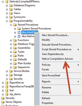 Natively Compiled Stored Procedures with SQL Server 2014