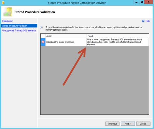 Stored Procedure Validation