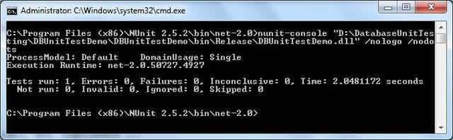Database Unit Testing