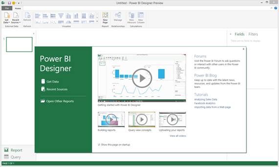 Launch Power BI Designer