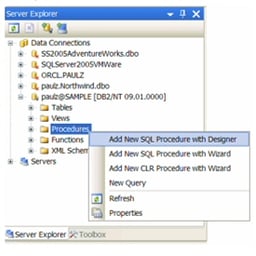 Building and Using an SQL/PL Stored Procedure with Visual Studio 2005