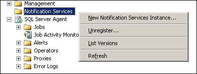 SQL Server Notification Services