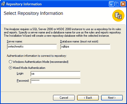 The SQL Server Best Practices Analyzer