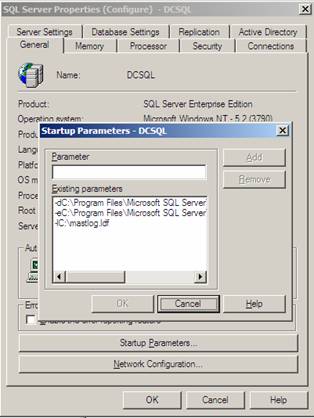 Moving the Tempdb and Master Database in SQL Server