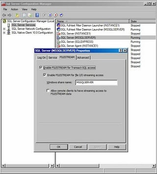 Working with FILESTREAM using VB .NET