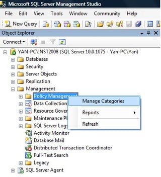 Policy-based Management in SQL Server 2008 – Part I