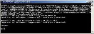 Installing a Two-node SQL Server 2008 Cluster – Advanced option