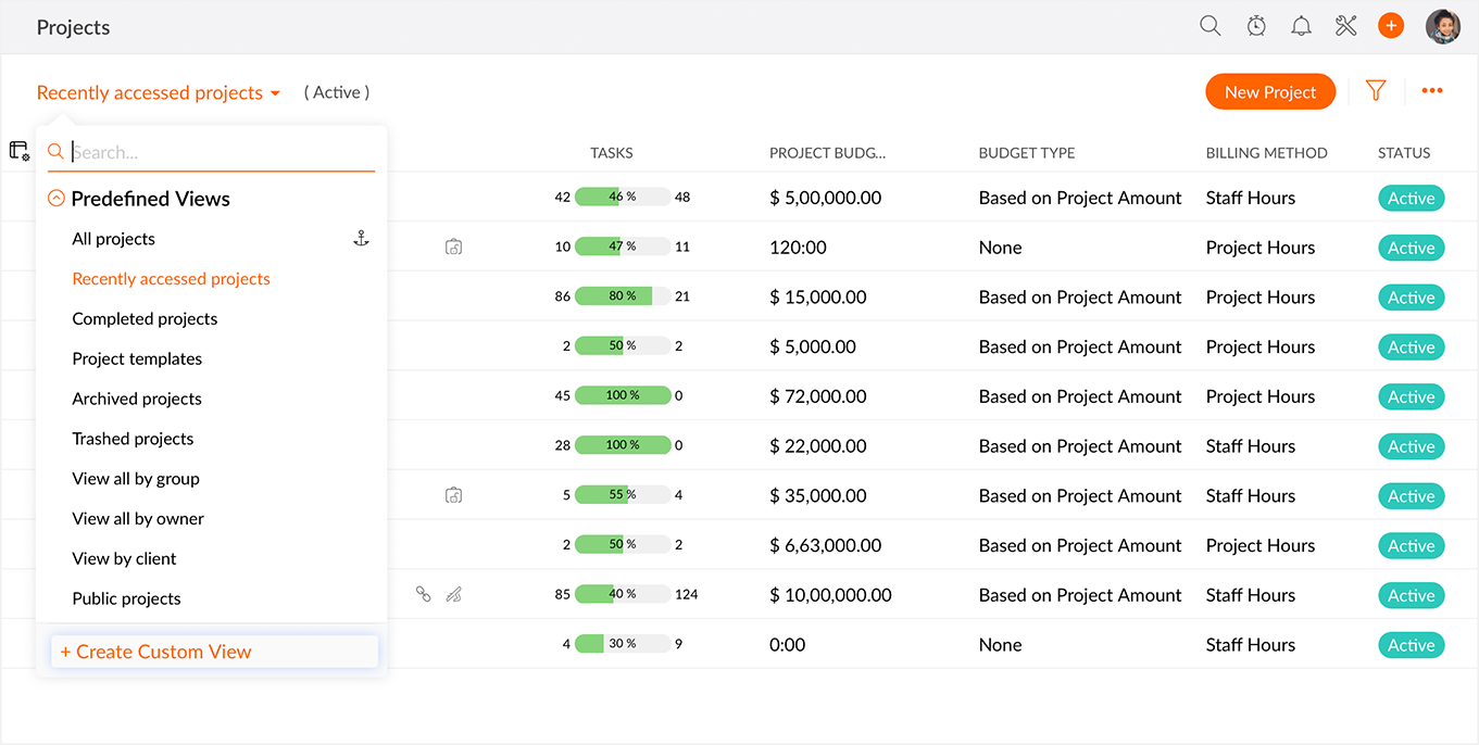 Zoho Project Management